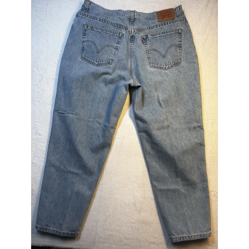 Levis 550 Jeans Men's 20S Classic Relaxed Fit Tapered Leg Denim Y2K‎ Cotton Blue